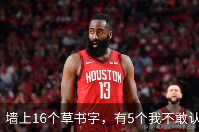 墙上16个草书字，有5个我不敢认！全认出的堪称本科水平——为什么书法家偏爱小笔写大字？