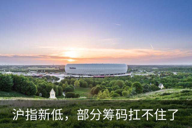 沪指新低，部分筹码扛不住了